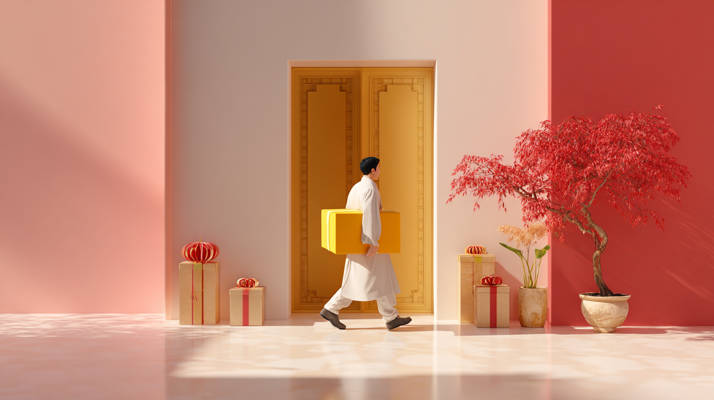 春節前 3–5 天送到最有記憶點；外出拜訪可自提，搭配名片 QR 更順手