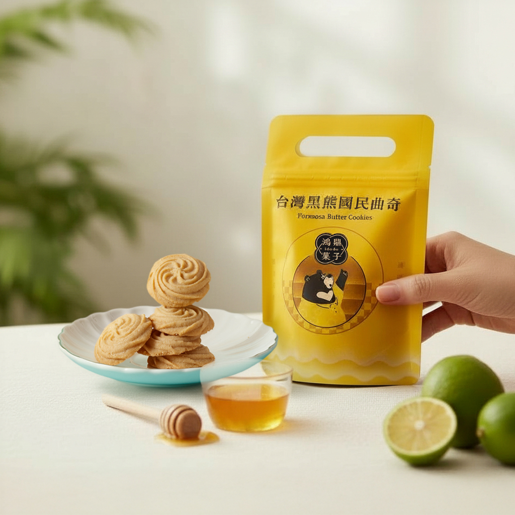 蜂蜜檸檬(袋裝)｜台灣黑熊曲奇餅